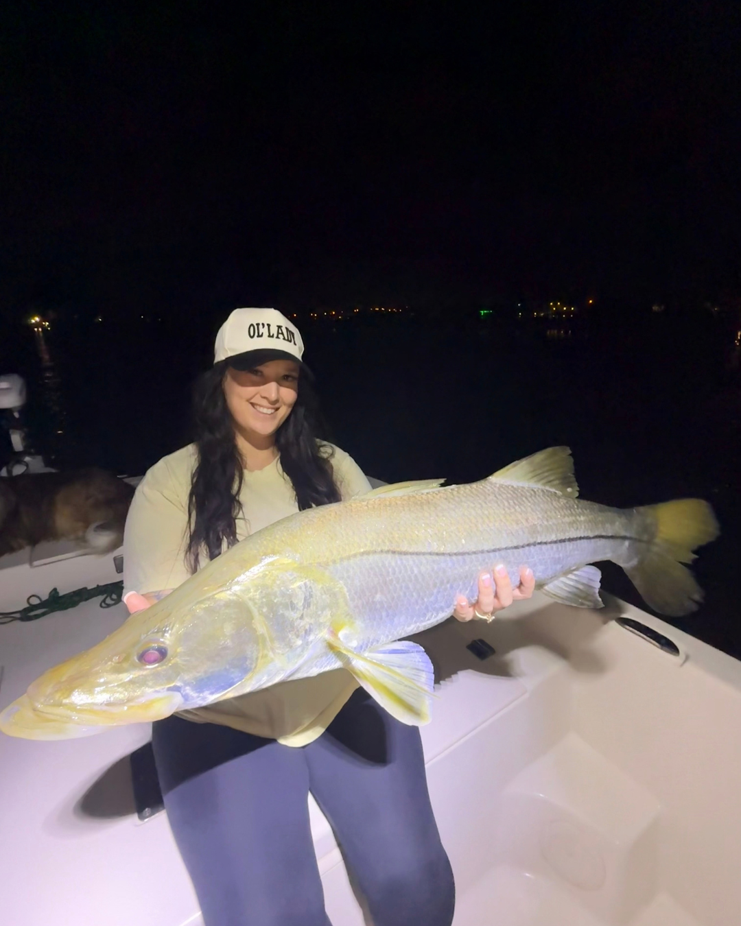 Brooke with a catch