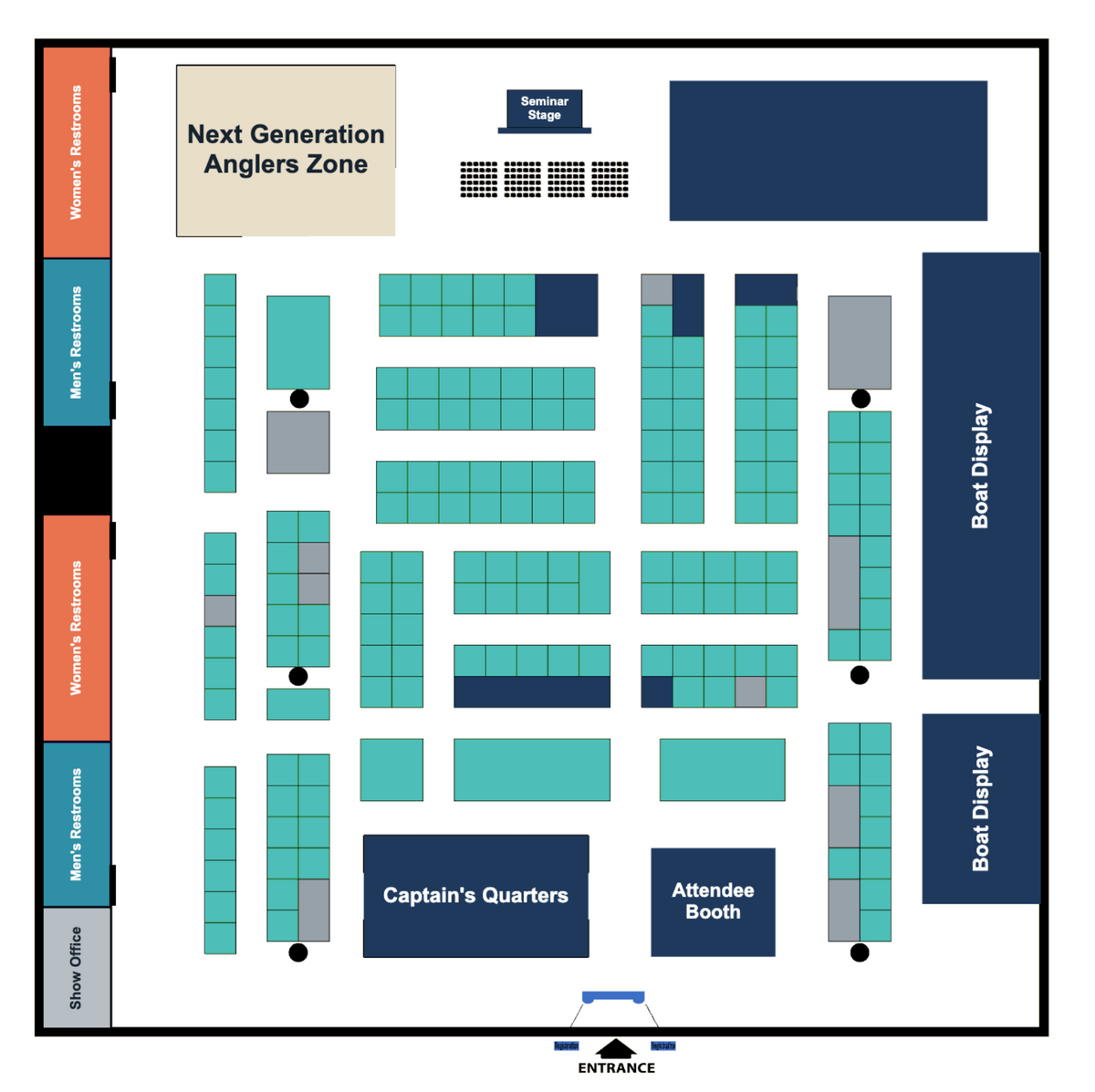 Florida Fishing Expo floor plan